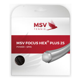 Corde Da Tennis MSV Focus-HEX  plus 25 12m schwarz